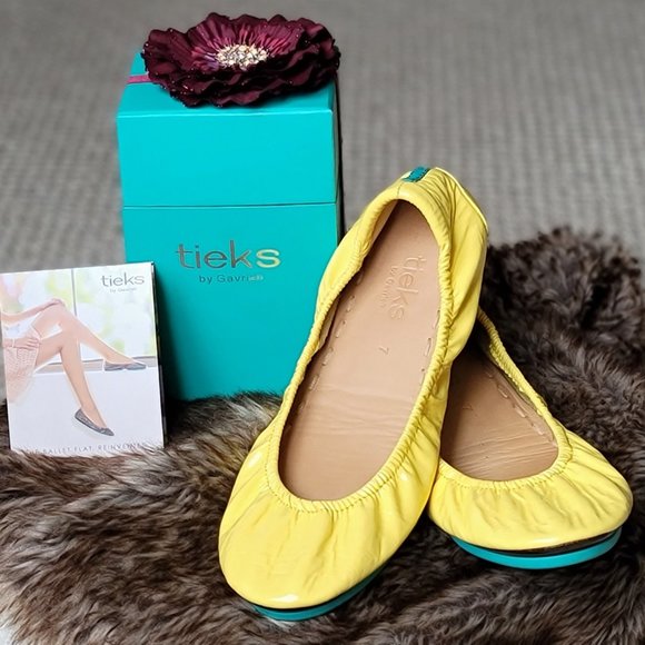 Tieks Shoes - Tieks Lemon Patent size 7